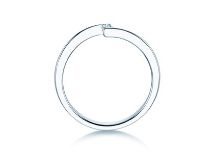 Verlobungsring Vibe  in Silber 925/- mit Diamant 0,05ct G/SI