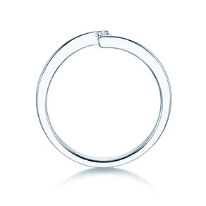 Verlobungsring Vibe  in Silber 925/- mit Diamant 0,05ct G/SI