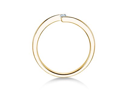 Verlobungsring Vibe  in 14K Gelbgold mit Diamant 0,05ct H/SI