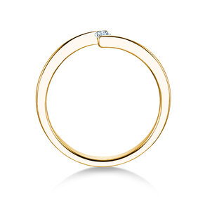 Verlobungsring Vibe  in 14K Gelbgold mit Diamant 0,05ct H/SI
