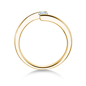 Verlobungsring Vibe  in 14K Gelbgold mit Diamant 0,15ct H/SI
