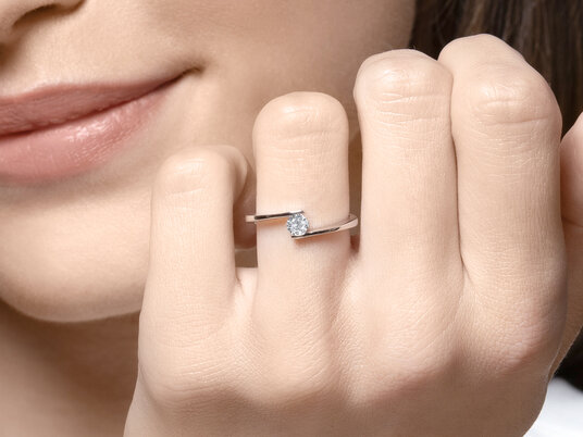 Verlobungsring Vibe  in Platin