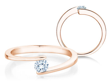 Verlobungsring Vibe in 9K Weißgold mit Diamant 0,25ct H/SI