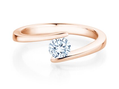 Verlobungsring Vibe  in 14K Roségold mit Diamant 0,50ct G/SI