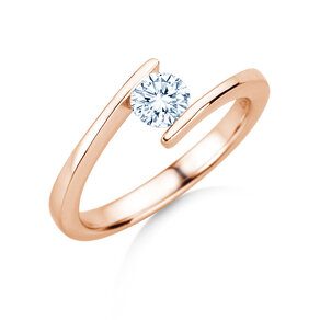 Verlobungsring Vibe  in 14K Roségold mit Diamant 0,50ct G/SI