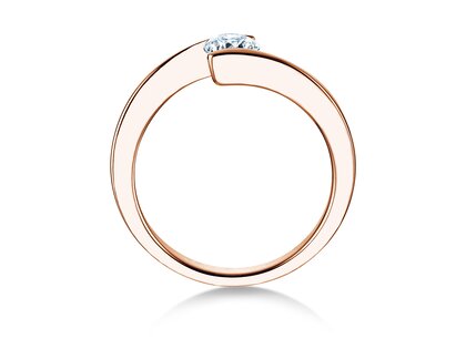 Verlobungsring Vibe  in 14K Roségold mit Diamant 0,50ct G/SI