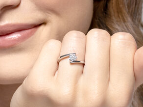 Verlobungsring Vibe  in 9K Gelbgold mit Diamant 0,75ct H/SI