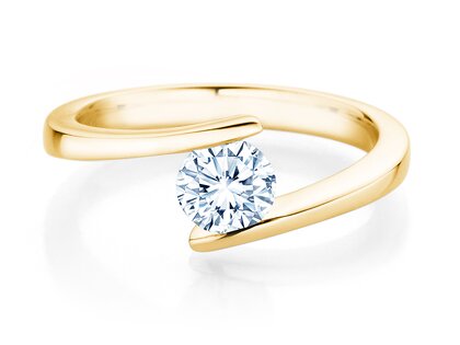 Verlobungsring Vibe  in 9K Gelbgold mit Diamant 0,75ct H/SI