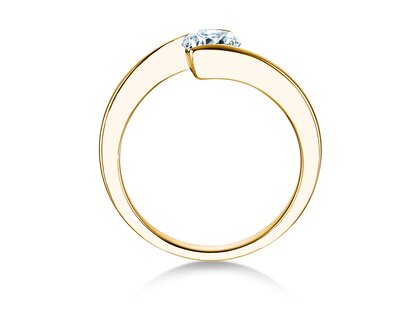 Verlobungsring Vibe  in 9K Gelbgold mit Diamant 0,75ct H/SI