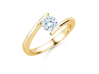 Verlobungsring Vibe  in 9K Gelbgold mit Diamant 0,75ct H/SI