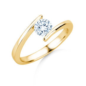 Verlobungsring Vibe  in 9K Gelbgold mit Diamant 0,75ct H/SI