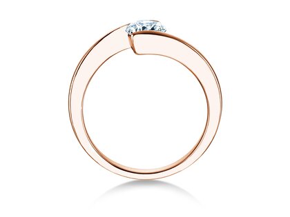 Verlobungsring Vibe  in 9K Roségold mit Diamant 0,75ct H/SI