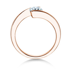 Verlobungsring Vibe  in 9K Roségold mit Diamant 0,75ct H/SI