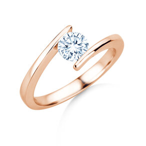 Verlobungsring Vibe  in 9K Roségold mit Diamant 0,75ct H/SI