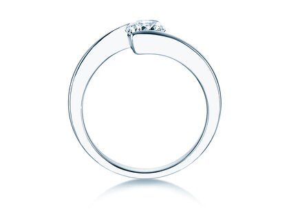 Verlobungsring Vibe  in 9K Weißgold mit Diamant 0,75ct H/SI