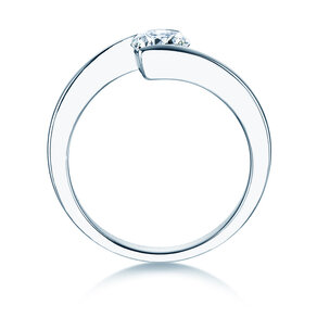 Verlobungsring Vibe  in 9K Weißgold mit Diamant 0,75ct H/SI