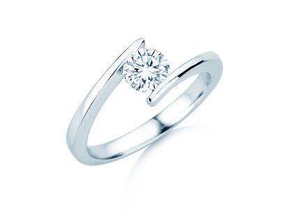 Verlobungsring Vibe  in 9K Weißgold mit Diamant 0,75ct H/SI