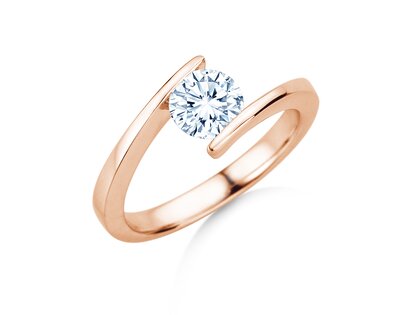 Verlobungsring Vibe  in 9K Roségold mit Diamant 1,00ct H/SI