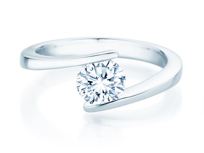 Verlobungsring Vibe  in 9K Weißgold mit Diamant 1,00ct H/SI
