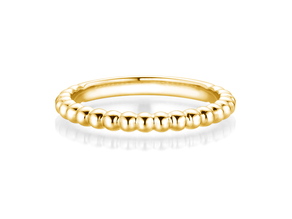 Verlobungsring Beads in 14K Gelbgold poliert