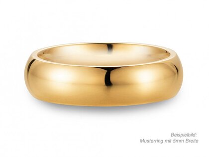 Herrenring Classic 5mm in 18K Gelbgold poliert