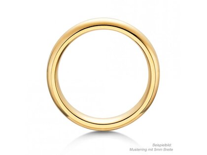 Herrenring Classic 5mm in 18K Gelbgold poliert