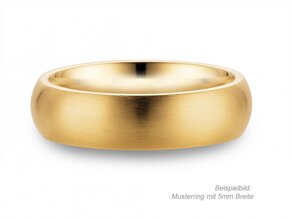 Herrenring Classic 6,5mm in 18K Gelbgold matt