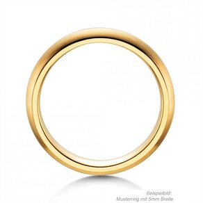 Herrenring Classic 6,5mm in 18K Gelbgold matt