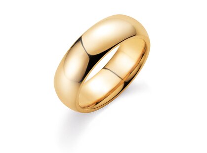 Herrenring Classic 6,5mm in 18K Gelbgold poliert
