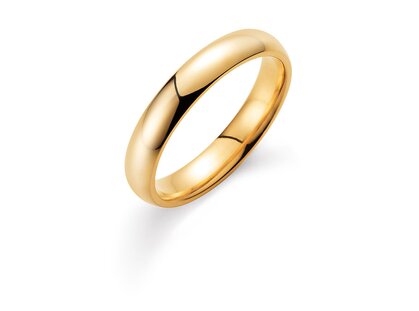 Herrenring Classic 4mm in 18K Gelbgold poliert