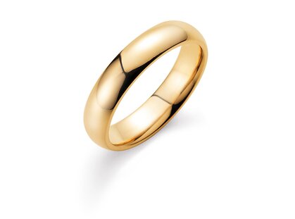 Herrenring Classic 5mm in 18K Gelbgold poliert