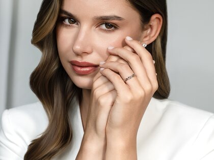 Verlobungsring Curve in Silber 925/- poliert