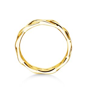 Verlobungsring Curve in 14K Gelbgold poliert