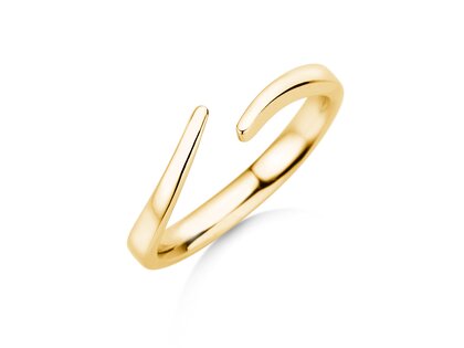 Verlobungsring Flow in 14K Gelbgold poliert