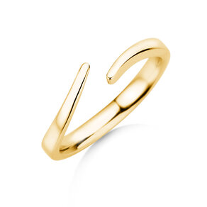 Verlobungsring Flow in 14K Gelbgold poliert
