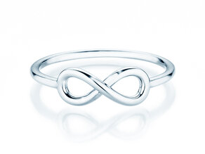 Verlobungsring Infinity Air in 14K Weißgold poliert