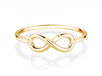 Verlobungsring Infinity Air in 14K Gelbgold poliert