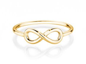 Verlobungsring Infinity Air in 14K Gelbgold poliert