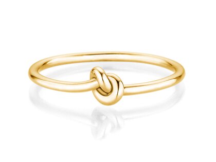 Verlobungsring The Knot in 14K Gelbgold poliert