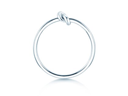 Verlobungsring The Knot in 14K Weißgold poliert
