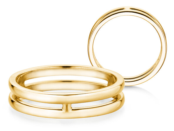 Verlobungsring Link in 14K Gelbgold poliert