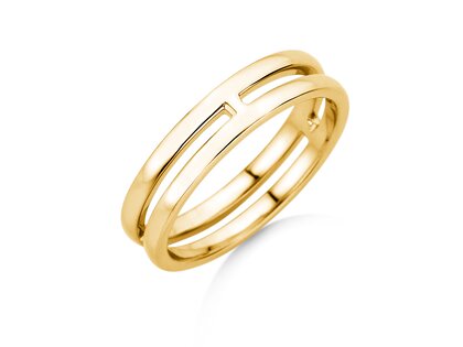 Verlobungsring Link in 14K Gelbgold poliert