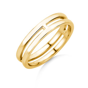 Verlobungsring Link in 14K Gelbgold poliert