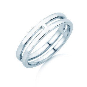 Verlobungsring Link in Silber 925/- poliert