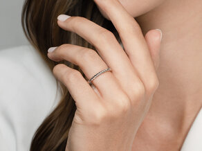 Verlobungsring Loop in Silber 925/- poliert