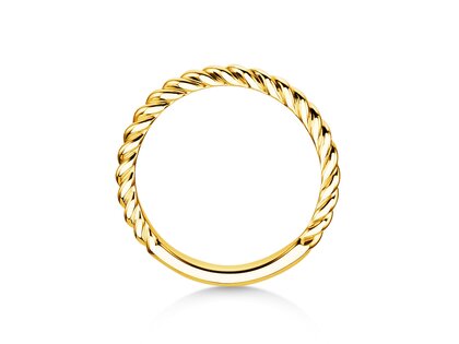 Verlobungsring Loop in 14K Gelbgold poliert