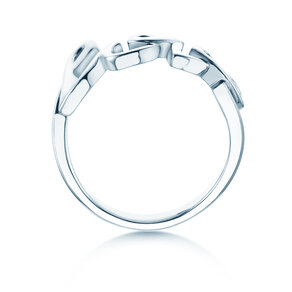 Ring Love Clean in 14K Weißgold poliert