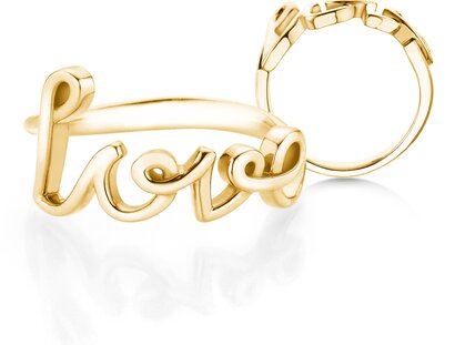 Ring Love Clean in 14K Gelbgold poliert