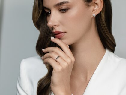 Verlobungsring Pony in Silber 925/- poliert