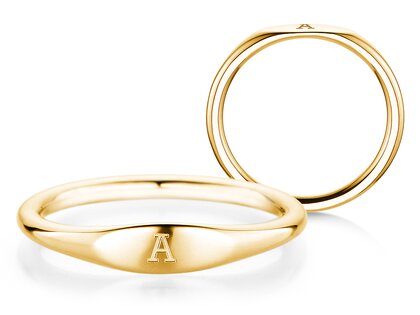 Ring Signet in 14K Gelbgold poliert